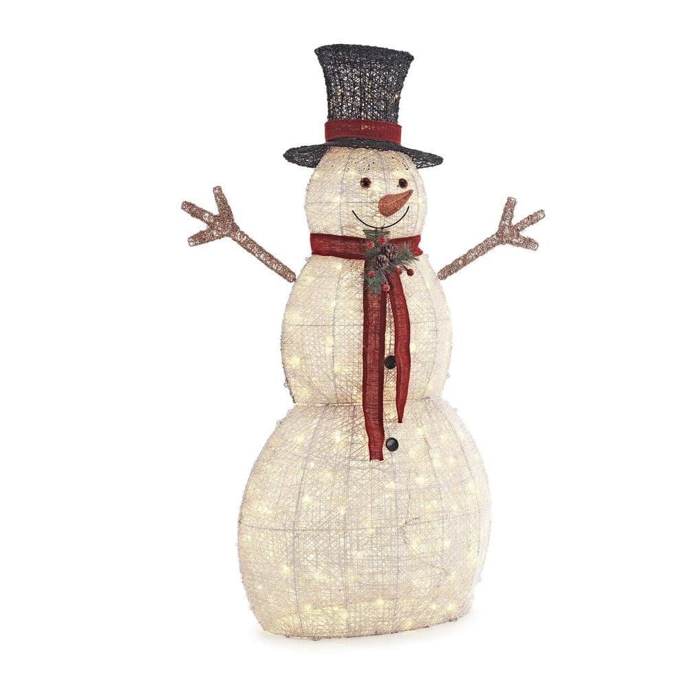 5 ft Warm White LED Snowman Holiday Yard Decoration – Lamouren Online ...